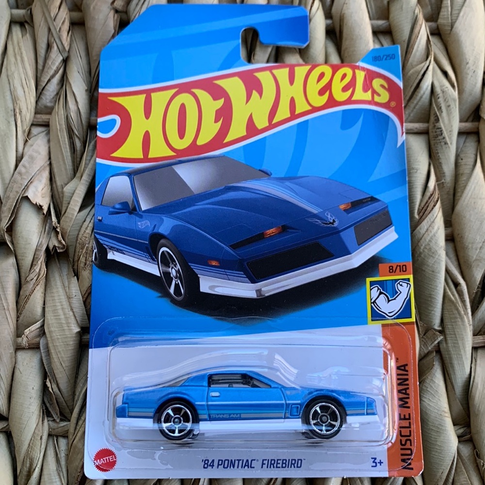Hot Wheels 1984 PONTIAC FIREBIRD Trans Am TA Muscle Mania Blue Car Hotwheels 🆕